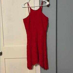 Valentine’s Day Red Lace Dress